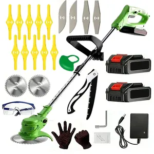 Weed Wacker, Electric Weed Wacker Brush  with 2 X 21V  and Charger 3-in-1 Grass  with 90? Adjustable  Cordless Weed Wacker Weed Wacker for Gardens, Park, Lawns.
