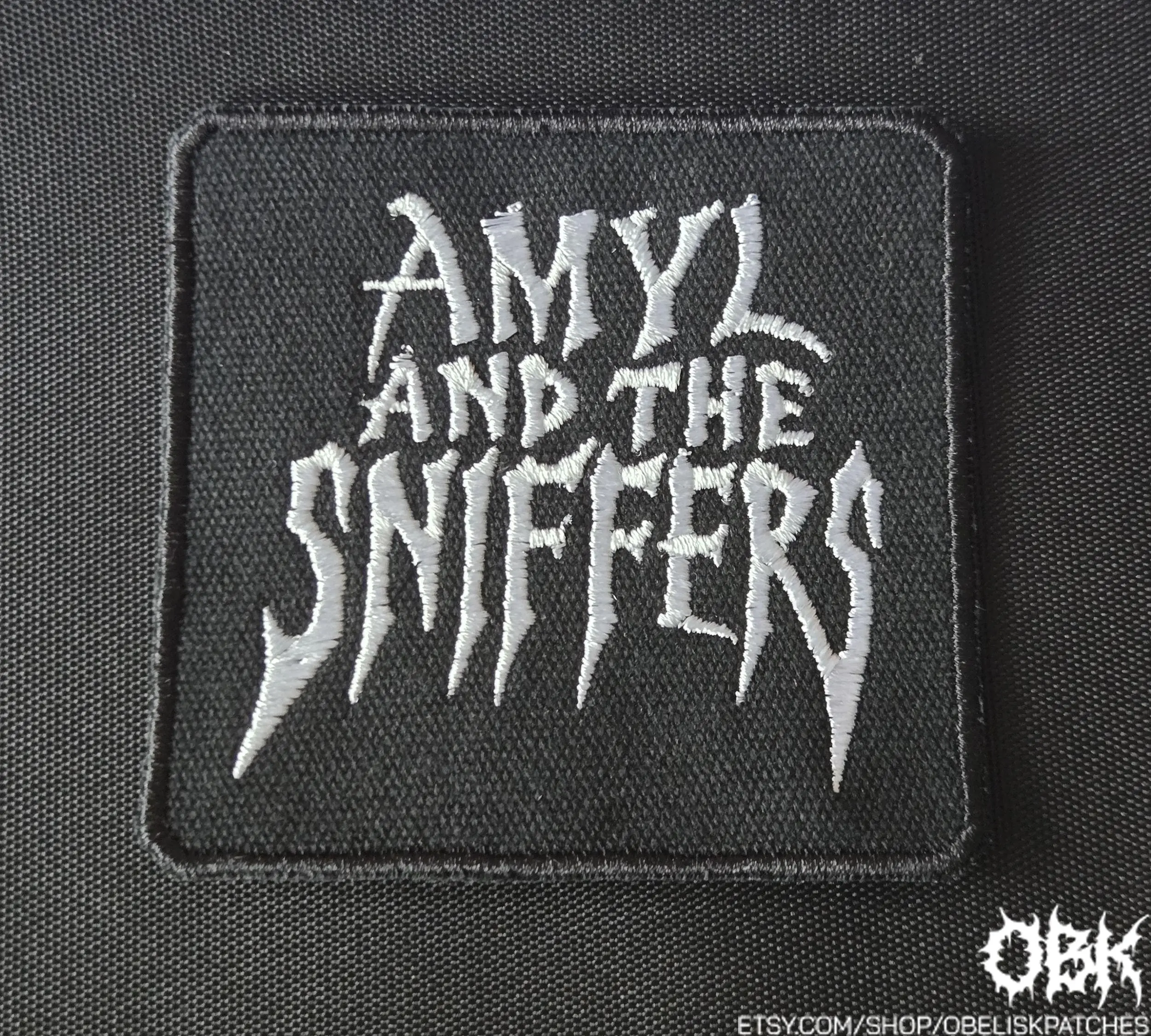 Amyl And The Sniffers Patch  Embroidered Canvas Patch - Multiple Sizes, Iron On, Velcro for bags, clothing