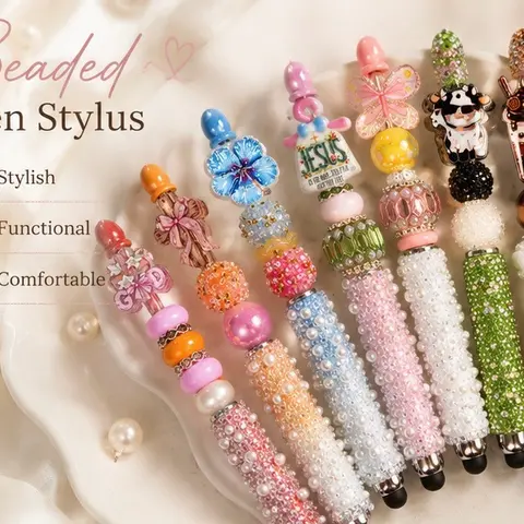 Beaded Stylus Pen – Sparkle Gemstone Design message for custom