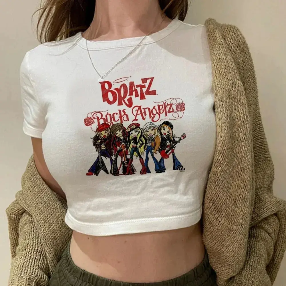 Bratz Baby Tee, Doll Graphic Tee, Fairycore Tee, Y2K Shirt, Korean Fashion Top, Gothic Tee, Vintage Shirt, Streetwear Tee, Trendy Shirt, Gift for Women