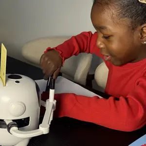 Drawing Robot for Kids, Voice Interactive Educational Drawing Machine, with 150 Cards 12 markers 5 pens. Montessori Painting Learning Toys for 3+ Boys Girls, An excellent gift choice for Christmas and New Year, TikTokShopBlackFriday