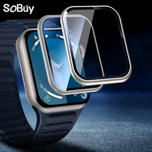Tempered Glass Screen Protector for Apple Watch Series 7-8-9-Se, Anti-Scratch Protective Film, Durable & Clear Display Guard