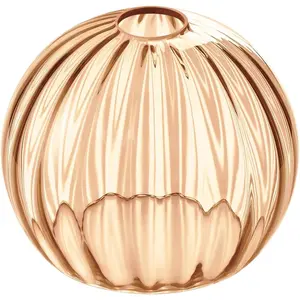 1 Pack 8 Inch Amber Glass Replacement Shade Globe Cover with 1.65 Inch Fitter for Wall Lamps Chandeliers Ceiling Lighting Fixtures