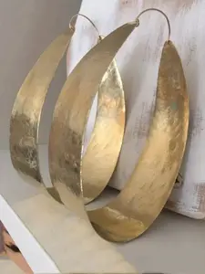 Retro Bohemian minimalist golden geometric Drop Earrings Copper Earrings - luxurious Halloween Christmas party accessories, the perfect gift for her during festive seasons.