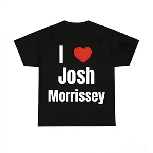 Game Day Gear Cotton T-Shirt Featuring I Heart Josh Morrissey Graphic for Fans
