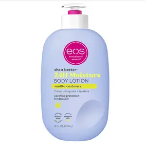 eos Shea Better Body Lotion Vanilla Cashmere, 24-Hour Moisture Skin Care, Lightweight & Non-Greasy, Natural Shea, Vegan, Vanilla Body Lotion, 16 fl oz
