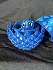 Diamond Dragon Egg Dark Blue Crystals