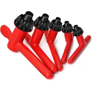 Press Chuck Key 5 Sizes 6mm 10mm 13mm 16mm 20mm Diam Red Tighten Drills Clamping Tools for Drill PressChuck Wrenches