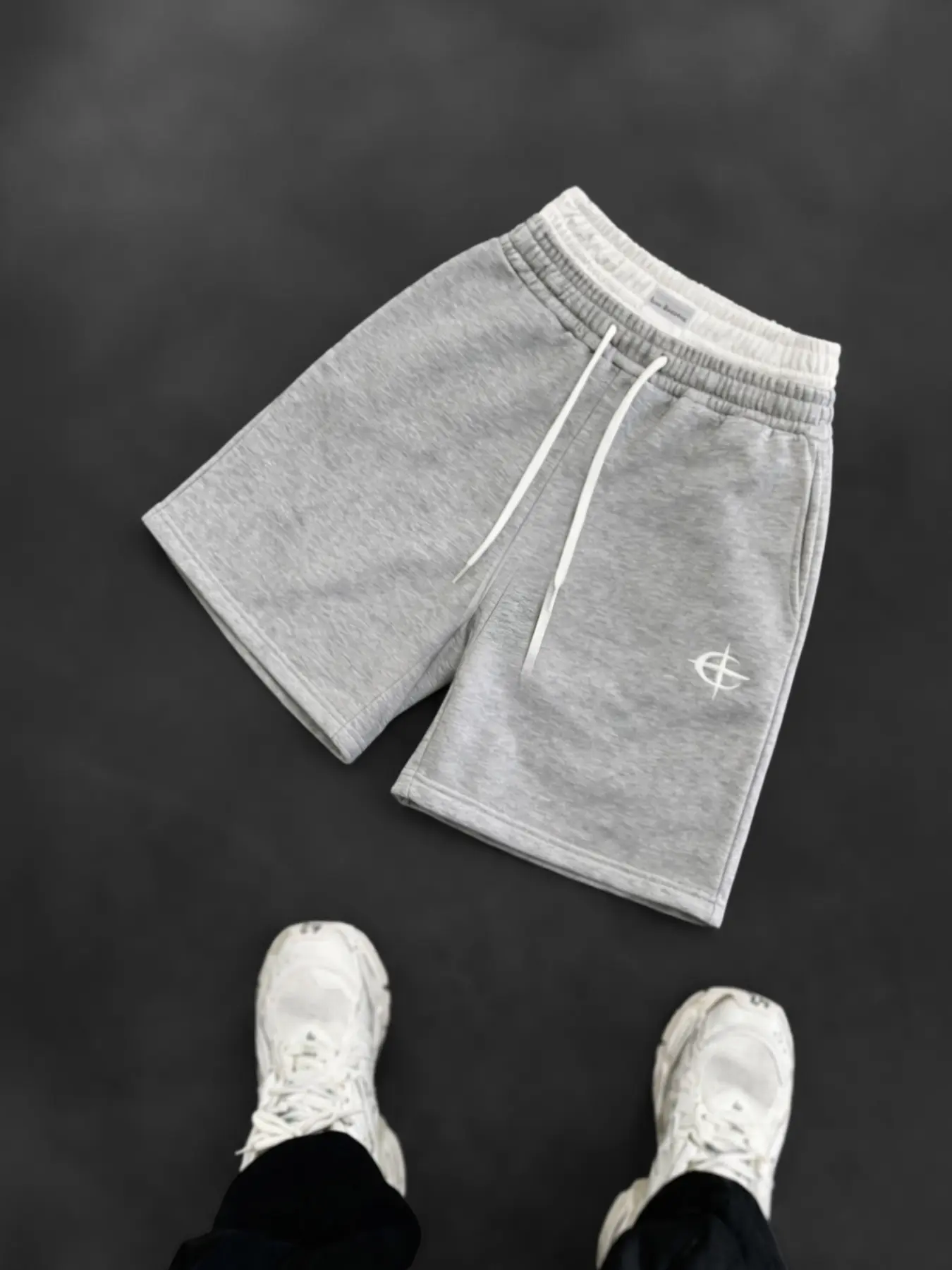 Men's Minimalist Polyester Knit Athletic Shorts with Double-Layer Drawstring Waistband and Pockets - Mid-Length Male Clothing for Streetwear & Travel, Fashion Apparel, Clothes, Streetwear Clothing, Knitting, Work, Mens Clothing