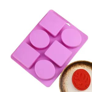 Silicone Mold Set for Soap Making, Soap Making Kit, Round & Square Leaf Shapes, Durable Non-Stick Reusable Molds for DIY Crafts, Perfect for Creative Projects Molding