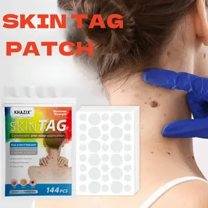 Skin Tag Care Patches, 144pcs, Drug-Free, Suitable for All Skin Types, Single Item Pack, Made in China, No Flammable Aerosols