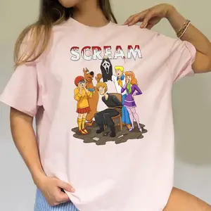 Scooby Scream T-Shirt - It's Always Someone You Know' Hoodie Style Tee, Horror Cartoon Graphic, Unisex Spooky Nostalgia Shirt for Fans