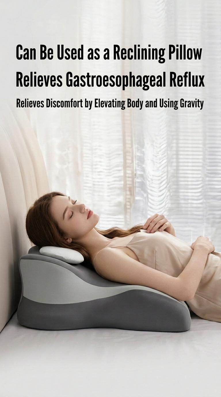 Ergonomic Face Down Bed Pillow - Cooling Memory Foam Cushion with Firm Memory Foam Cushioning, Adjustable Neck Supportive Bolster for Reading, Phone Use, Machine Washable,back to school,back to school shopping,home decor