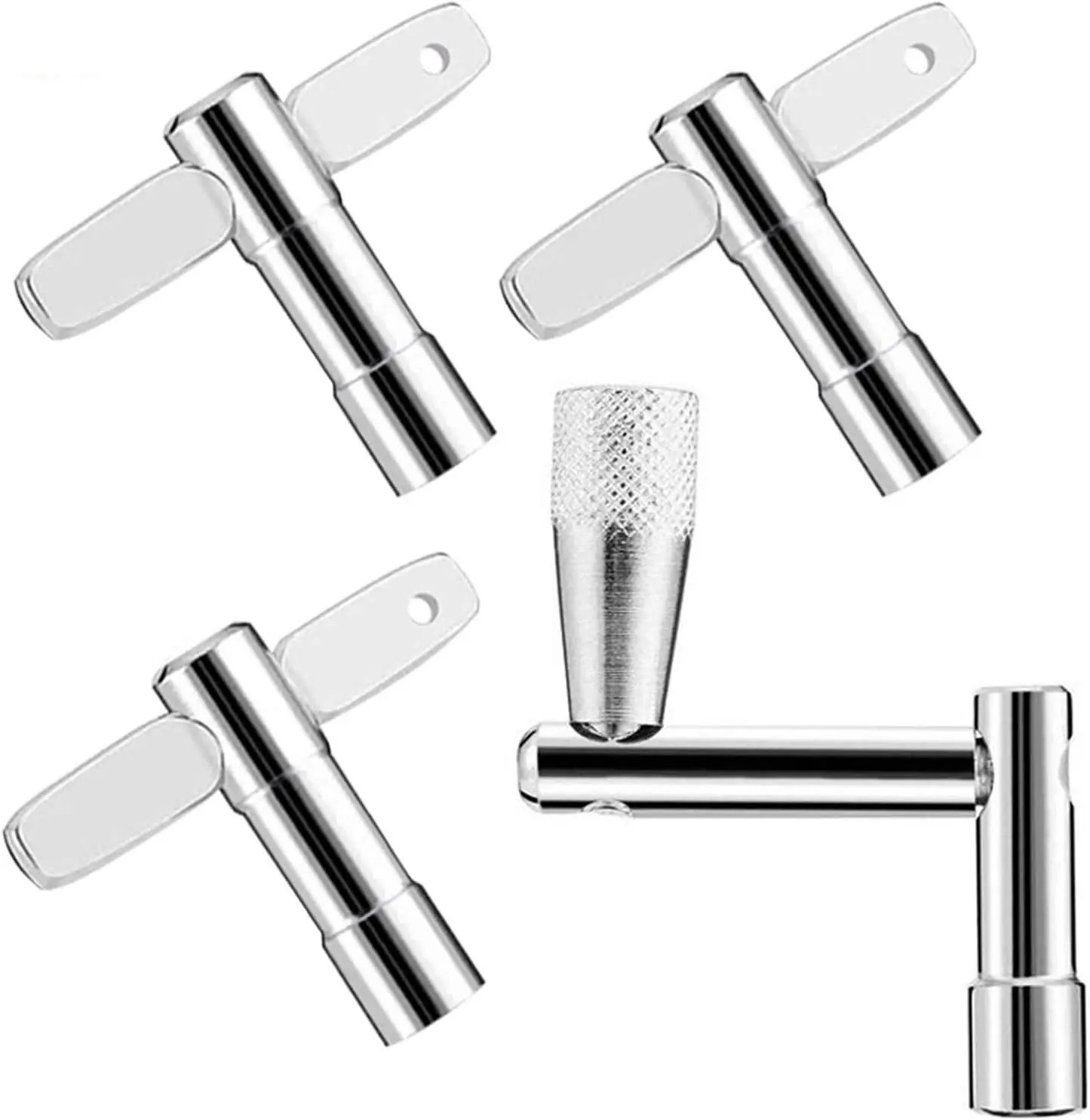 Drum  3-Pack Drum Tuning Key with Continuous Standard Motion Speed key,Universal Drum Key Tuner (Chrome-Plated Steel)
