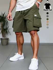 Large Size Men's Summer Workwear Shorts, New Arrival, Multi-Pocket Design, Casual Sporty Style, Comfortable and Fashionable