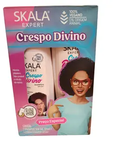 SKALA EXPERT COMBO CRESPO DIVINO SHAMPOO Y CONDITIONER 725.0g Haircare Hydrating Moisture Organic Pack