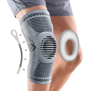 Professional Knee Support with Anatomical Patella Gel Cushion & 360° Silicone Grip Bands for Pain Relief & Sports Protection basketball run
