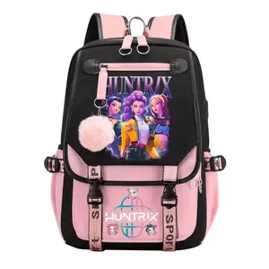 2026 Korean Drama & K-Pop Movie Print Backpack — Student Schoolbag (Western-Style Fashion) casual and trendy, suitable for school, sports, travel, and other occasions