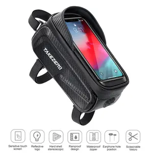 Mountain Bike Front Rack Phone Storage Bag Cycling Accessories Hard Shell Pannier
