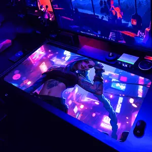 Large Gaming Mouse Pad, UV Reactive Mouse Pad, Non-Slip Rubber Mouse Pad, Computer Keyboard Pad, Desk Mat for Home Office