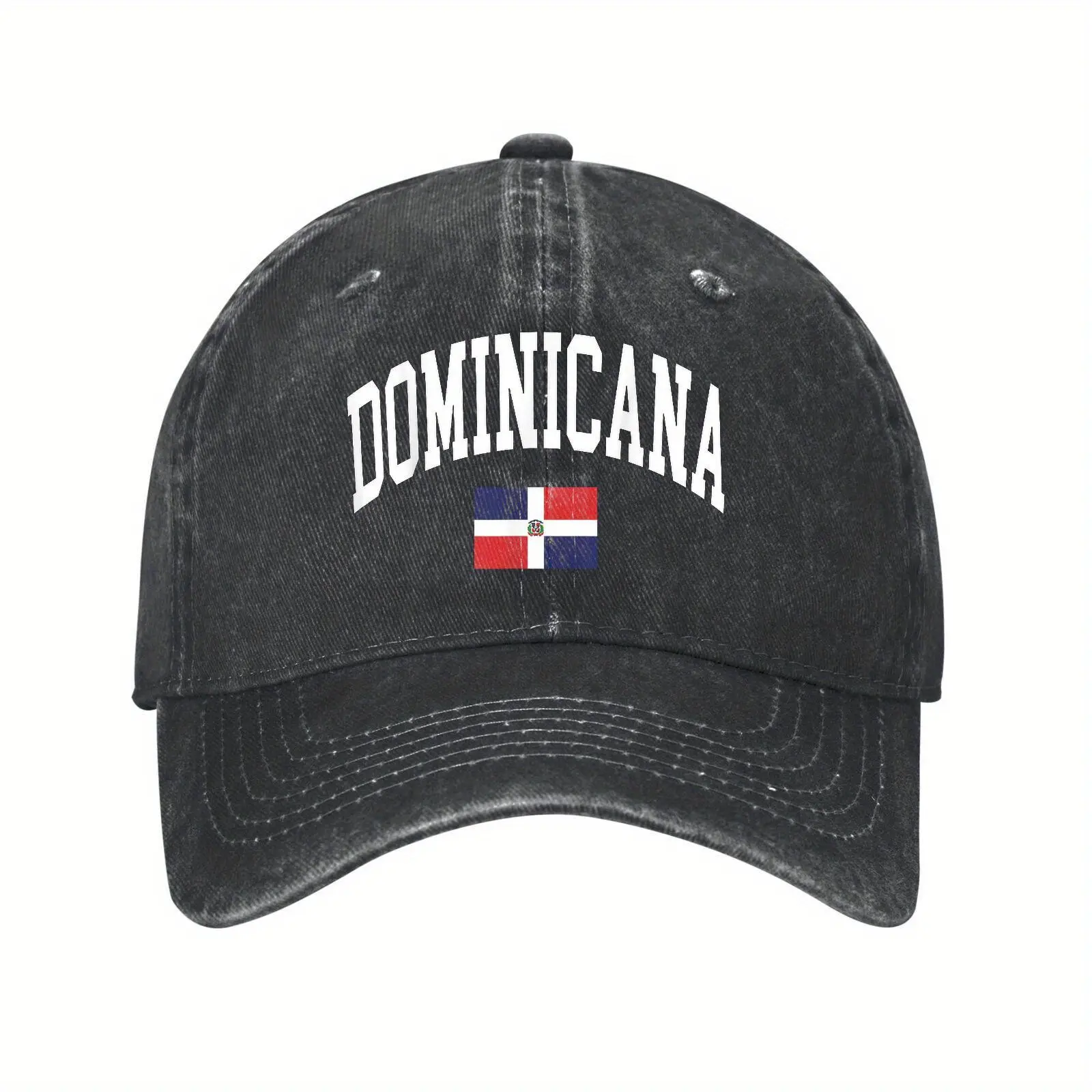 Dominican Republic Flag Wide Brim Baseball Cap - Adjustable Dad Hat for Men & Women, Sun Protection for Outdoor Sports & Travel, Hand Washable, Wide Brim Hat