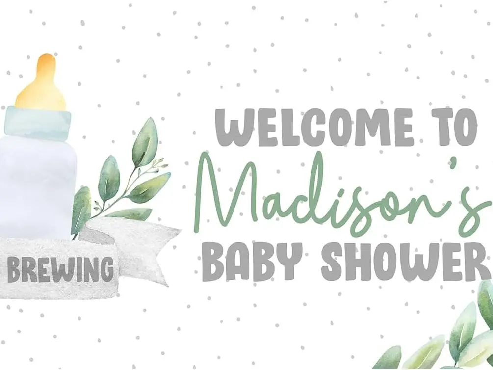 24 x 48 Custom name  Birthday Backdrop