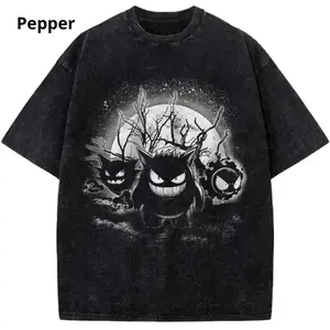 #Gengar T-Shirt, Gatsly Shirt, Haunter T-Shirt, Anime Tee, Vintage Tee, Vintage Graphic Tee, Casual Cotton Crewneck, Menswear Womenswear Streetwear Tops Cotton