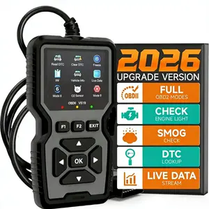 Professional Obd2 Diagnostic Scanner Tool, Car Diagnostic Scanner, Vehicle Diagnostic Tool, USB Powered, Engine Fault Detector, Code Reader, Battery Tester, 10 Languages Supported
