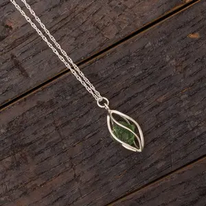 Rough Moldavite Necklace