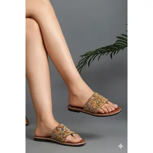 Beaded Strap Sandals