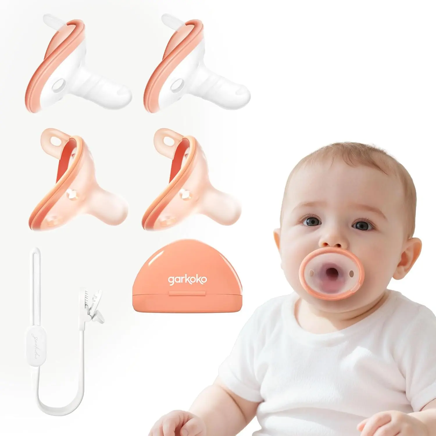 4pcs Paci + clip & case * 1