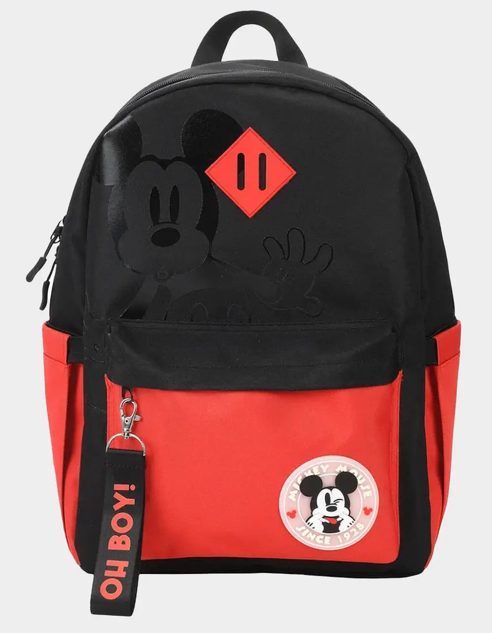BIOWORLD Disney Mickey Mouse Character Face Backpack, Black Combo