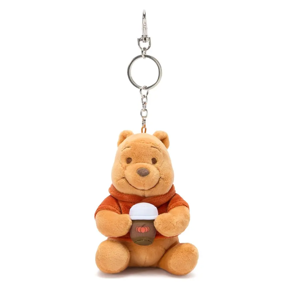 Disney Store Winnie the Pooh ''Fall Vibes'' Plush Keychain Bag Charm – 4 1/2'' – Exclusive