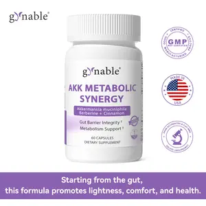 AKK Metabolic Synergy with Akkermansia Muciniphila Berberine Chromium& Ceylon Cinnamon for Gut Health & Metabolic Wellness 30 Servings Probiotic Fitness Dietary