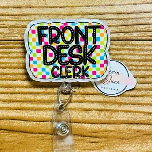 Front Desk Clerk Badge Reel