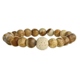 Brown Jasper Essential Oil Diffuser Bracelet
