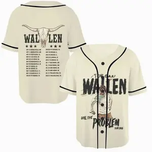 Morgan Still The Problem Tour 2026 Baseball Jersey, Country Concert Shirt, Western Style Button Up, Nashville Music Fan Outfit, Vintage Americana Country Jersey for Men Women Unisex