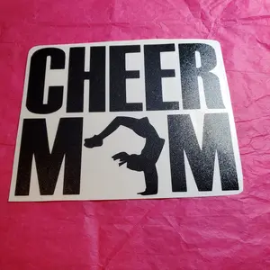 Cheer Mom 5x5 Vinyl Decal