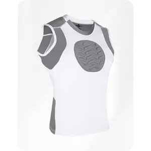 Exxact Sports Youth Baseball Chest Protector, Sternum Chest Guard, Baseball Chest Protector Youth Softball Chest Protector Girls Youth  (White)
