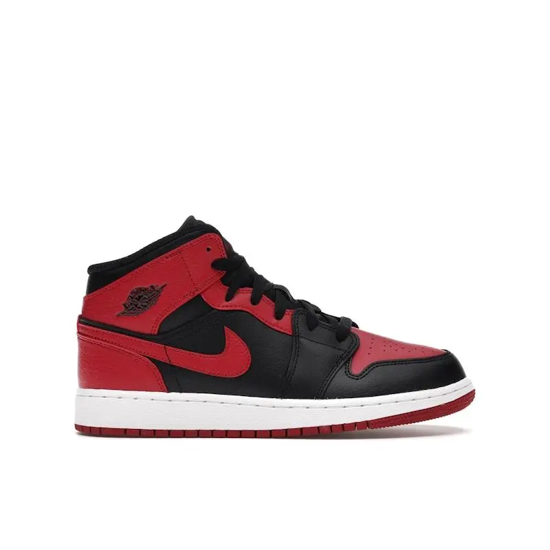 Jordan Kid's 1 Mid Banned (2020) Basketball Shoes, from StockX
