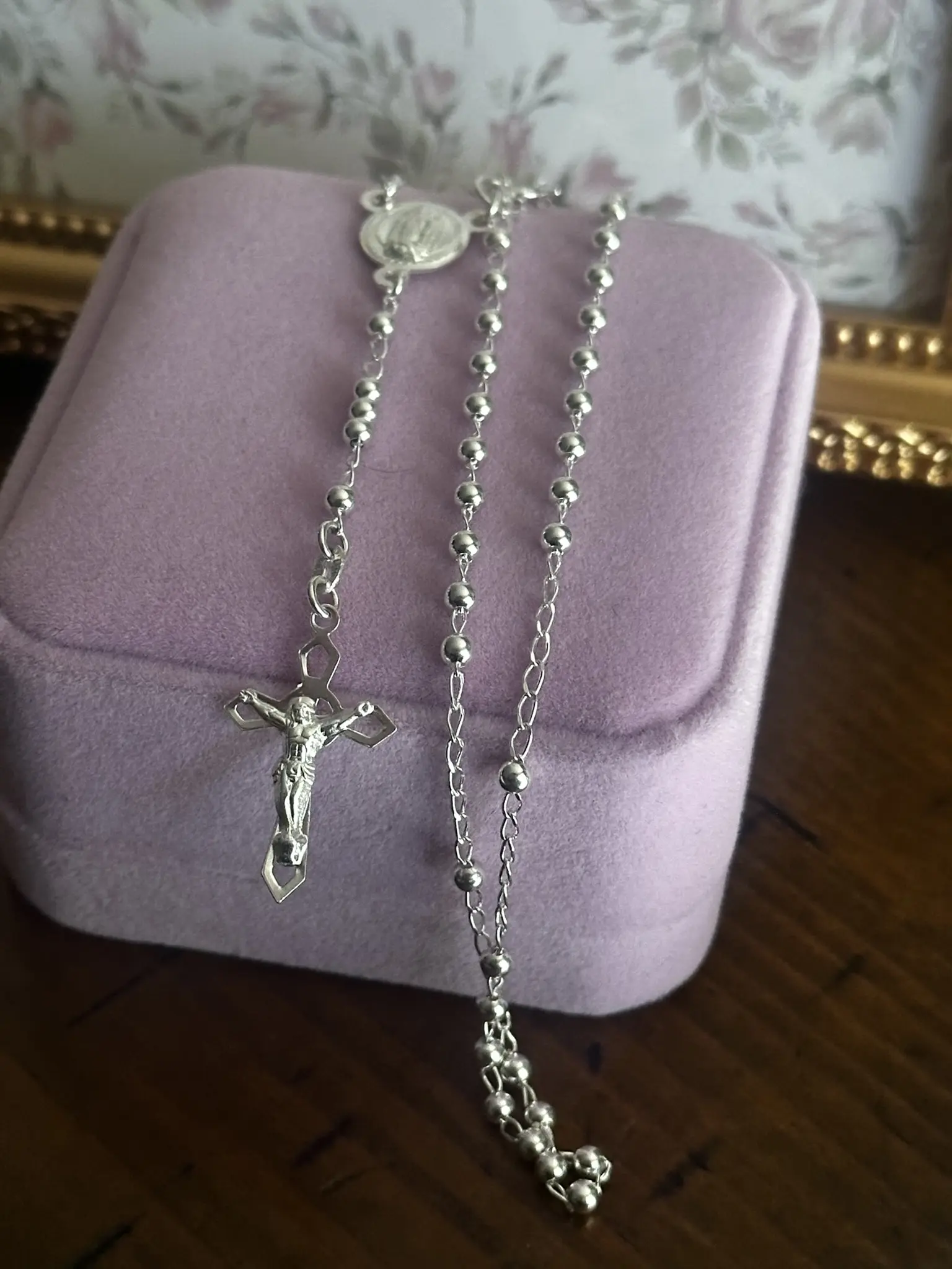 Sterling silver rosary