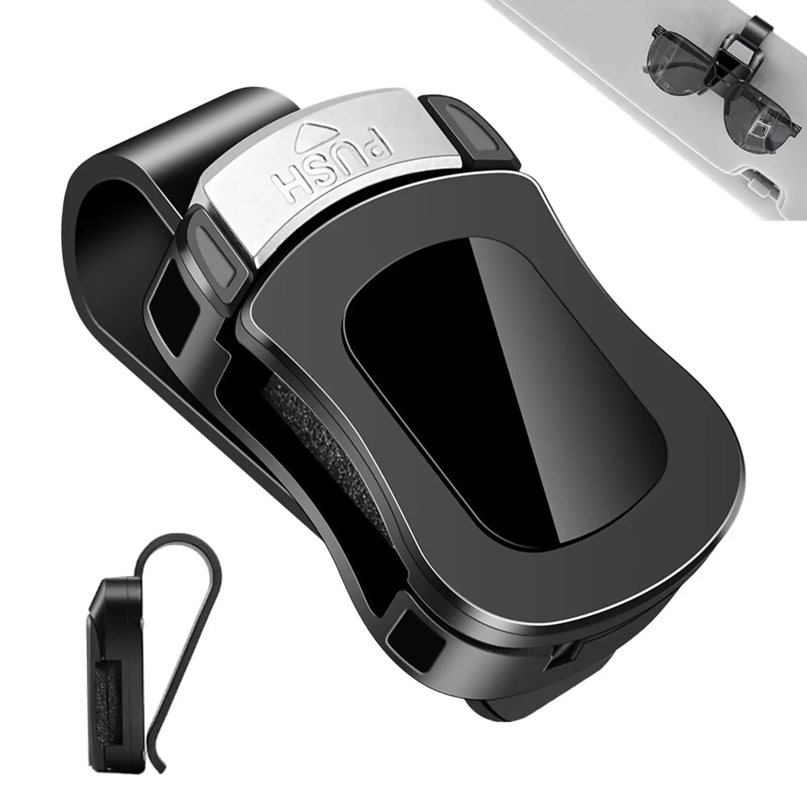 TUOSEN Car Sun Visor Sunglasses Holder Clip - Safety-Focused Universal Eyewear Organizer, Space-Saving Car Interior Stowing Accessory, Easy Access, Fits Trucks (Truck Accessories) and Sedans