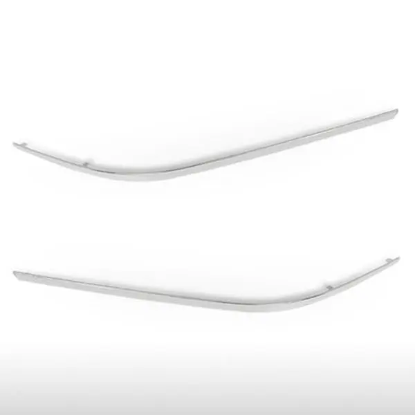 Front Bumper Face Bar Trim Set (Left-Right) for 2010-2013 Mercedes-Benz E350/E550, Direct Fit, Factory-Spec Auto Replacement Body & Bumper Part