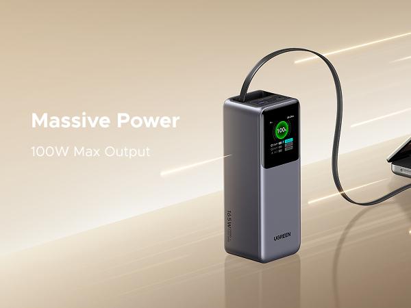 UGREEN Nexode Power Bank 20000mAh 165W with Built-in Retractable USB C Cable Laptop Travel Portable Charger, 100W Input, Fast Charging for MacBook Pro/Air/iPhone 17 16/iPad Pro/Galaxy S25 Ultra/Dell/HP and More TikTokShopBlackFriday ,TikTokShopHolidayHaul UGREEN Nexode Power Bank 20000mAh 165W with Built-in Retractable USB C Cable Laptop Travel Portable Charger, 100W Input, Fast Charging for MacBook Pro/Air/iPhone 17 16/iPad Pro/Galaxy S25 Ultra/Dell/HP and More TikTokShopBlackFriday ,TikTokShopHolidayHaul