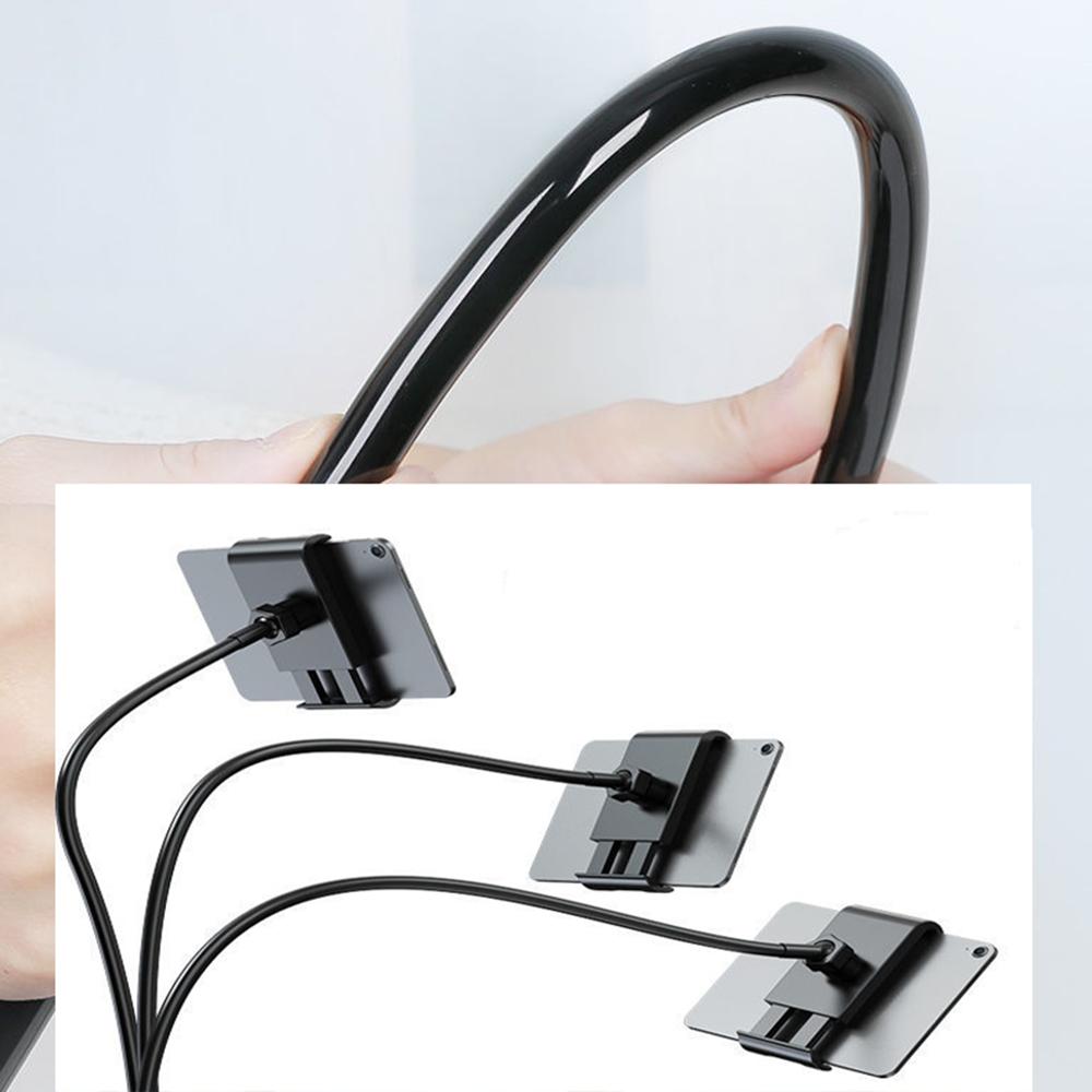 Gooseneck Phone Holder for Bed, 360° Rotatable Metal Desk Phone Stand, Adjustable Flexible Clamp Mount, Universal Fits for iPhone 17 16 15 14 13 12 11 Pro Max Plus iPad Samsung Galaxy All Phones & Tablets, Home Office Bedroom Gooseneck Phone Holder for Bed, 360° Rotatable Metal Desk Phone Stand, Adjustable Flexible Clamp Mount, Universal Fits for iPhone 17 16 15 14 13 12 11 Pro Max Plus iPad Samsung Galaxy All Phones & Tablets, Home Office Bedroom