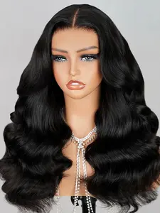 Megalook Glueless Wig Loose Body Wave Lace Front Wigs Human Hair 12A Glueless Wigs Human Hair Pre Plucked Pre Cut 6x5 Closure Wig Pre Bleached