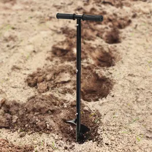 6" Hand Drill Auger Post Hole Digger Manual Garden Hole Digging Drill Bit Spiral Drill Planter for Planting