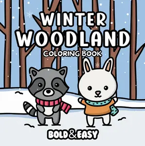 Winter Woodland Coloring Book & Reusable Protective Sheet by Wook Books