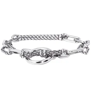 Ryqen Viral Multi-Layer Silver Chain Bracelet for Women & Men Adjustable Unisex Cuff Trendy Layering Jewelry Aesthetic Gift for Her TikTok Fashion