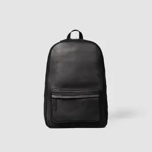 Black Leather Backpack